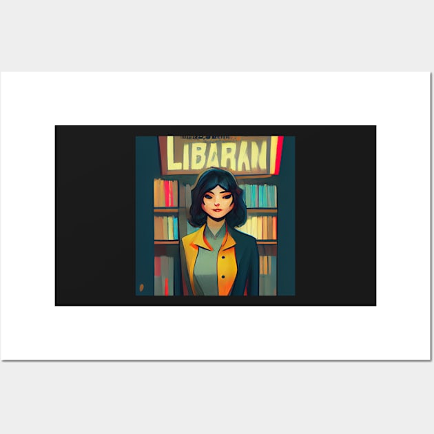 Librarian | Comics style Wall Art by ComicsFactory